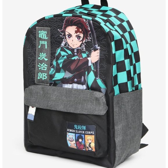 Demon Slayer Checkered Backpack NWT main image 4